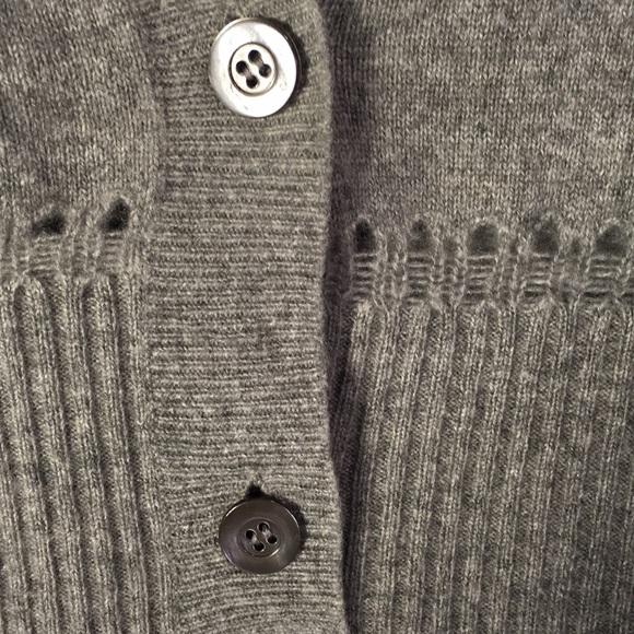 J. Crew Grey Cashmere Sweater - Picture 3 of 6